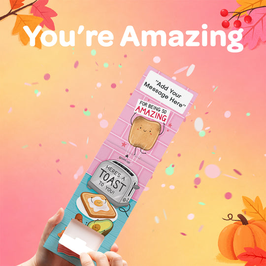 "You're Amazing!" Cannon Confetti Shooter Card