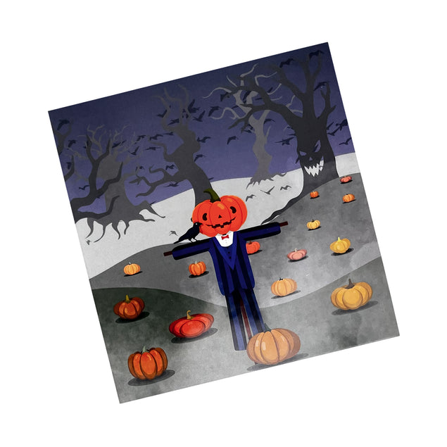 Halloween Jack Pumpkin 3D Pop-up Confetti Wild Card