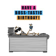 Happy A Boss-Tastic Birthday Confetti-exploding Greetings Card