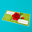 Red Rose 3D Pop-up Card