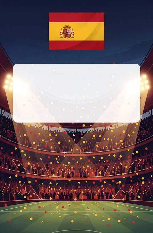 Spain Football World Cup Cannon Confetti Shooter Card