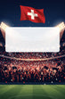 Switzerland Football World Cup Cannon Confetti Shooter Card