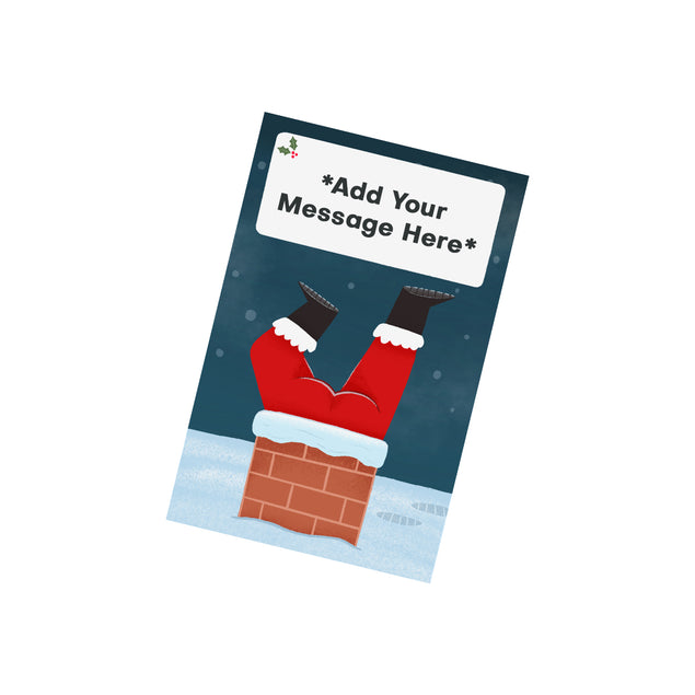 Santa's Festive Pop Cannon Confetti Shooter Card