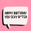 You Sexy B*tch Birthday Card