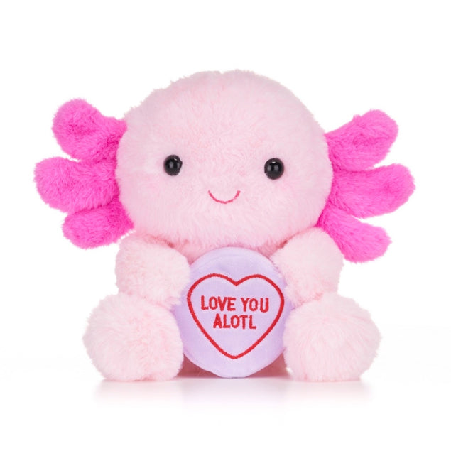 Love Hearts Love You Alotl Axolotl Soft Toy