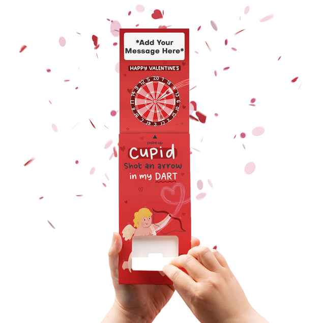 Valentines' Day Cannon Confetti Shooter Card
