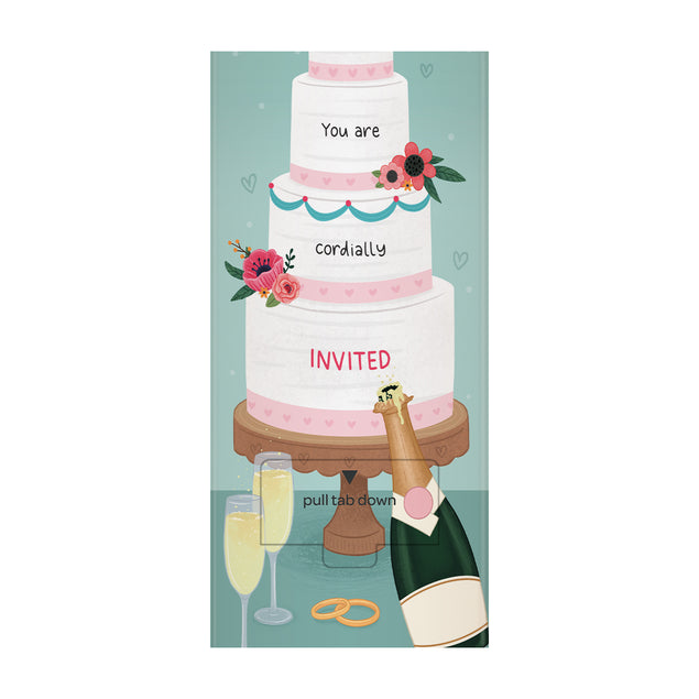 Wedding Invitation Cannon Confetti Shooter Card