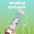 Wedding Invitation Cannon Confetti Shooter Card