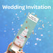Wedding Invitation Cannon Confetti Shooter Card