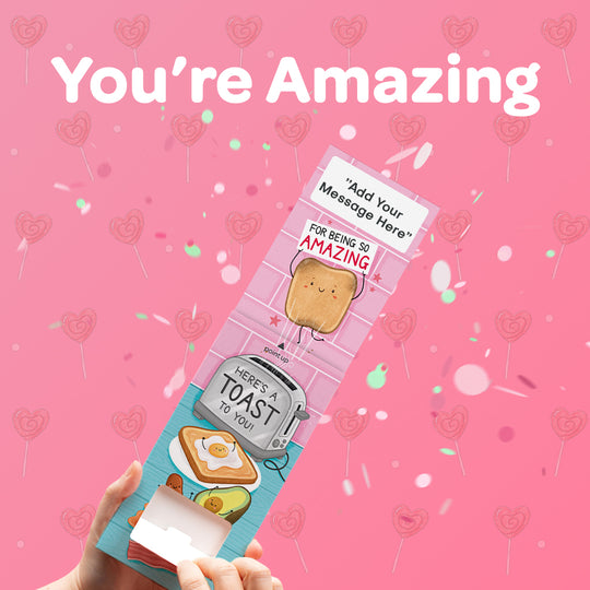 "You're Amazing!" Cannon Confetti Shooter Card