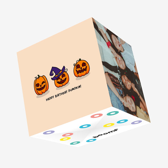 Happy Birthday Pumpkin! Confetti-exploding Greetings Card