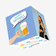 Glass Of Beer Midlife Crisis Birthday Confetti-exploding Greetings Card