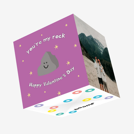 You're My Rock Valentine's Day Confetti-exploding Greetings Card