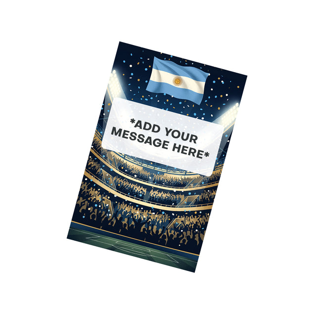 Argentina Football World Cup Cannon Confetti Shooter Card