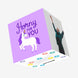 Horny For You Unicorn Valentine's Purple Confetti-exploding Greetings Card