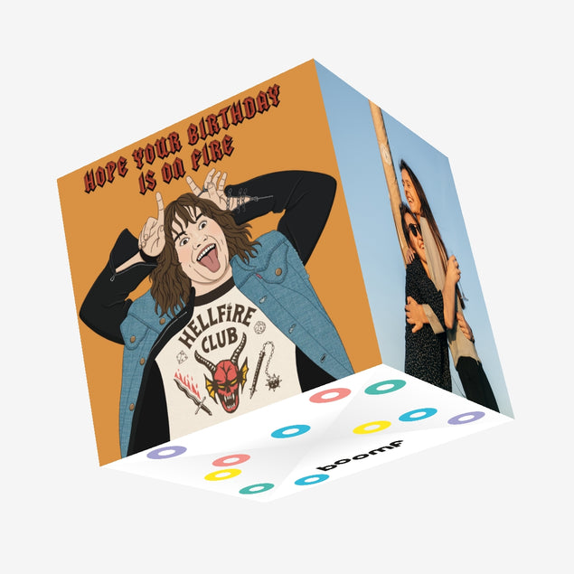 Eddie Munson Stranger Things Hellfire Birthday Confetti-exploding Greetings Card