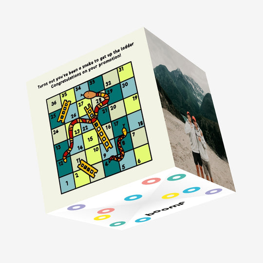 Congratulations On Your Promotion Funny Board Game Confetti-exploding Greetings Card