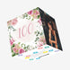 100th Birthday Pink Flowers Confetti-exploding Greetings Card