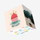Happy Birthday Red Cupcake Confetti-exploding Greetings Card