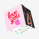 Love You Pink Bird Confetti-exploding Greetings Card