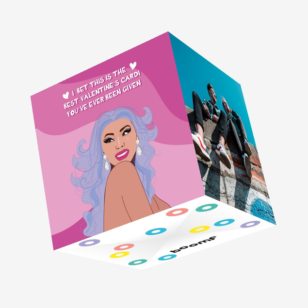 i B Valentine's Day Confetti-exploding Greetings Card