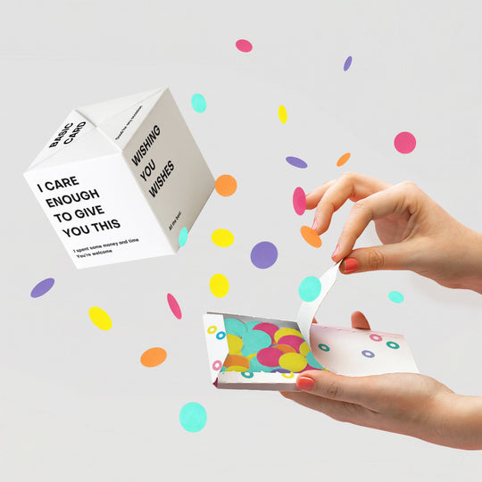 Basic Card Non-Personalised 5-Sided Confetti-exploding Greetings Card