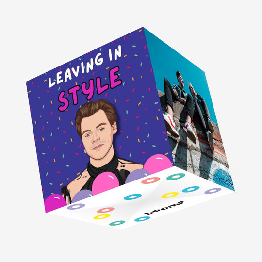 Leaving In Style Harry Styles Confetti-exploding Greetings Card