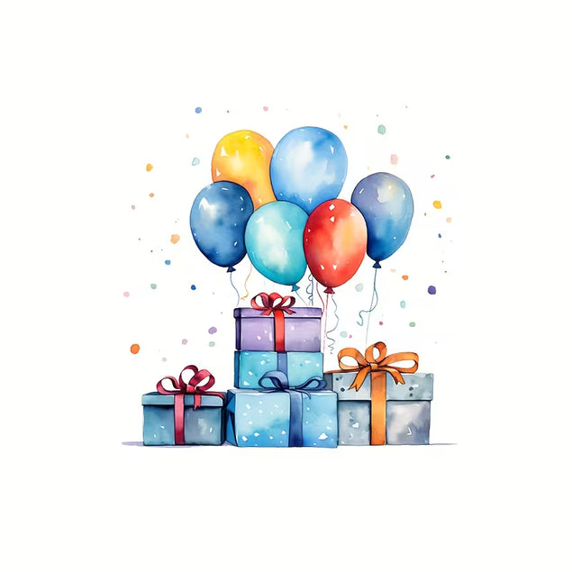 Happy Birthday Stickers Multicolour