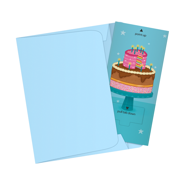Birthday Cake Non-personalised Cannon Confetti Shooter Card