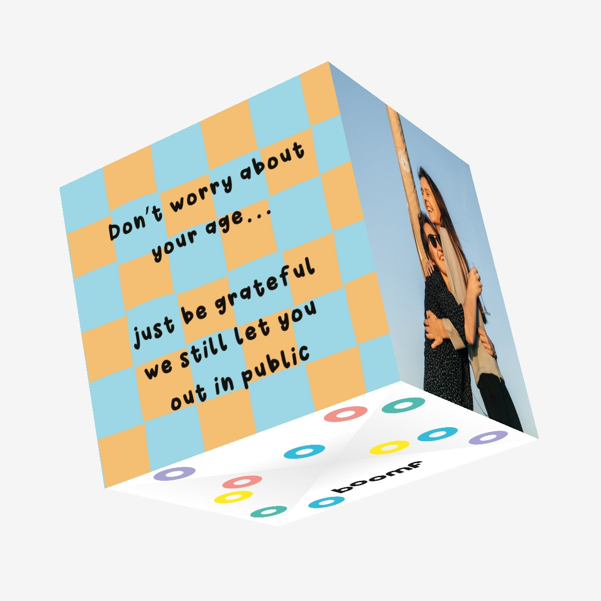 Don't Worry About Your Age - Funny Birthday Confetti-exploding Greetin ...