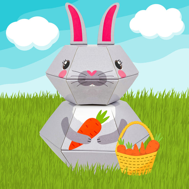 Spring Bunny Personalised 3D Pop-up Confetti Wild Card