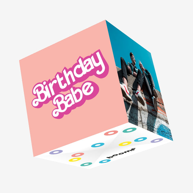 Birthday Babe Confetti-exploding Greetings Card
