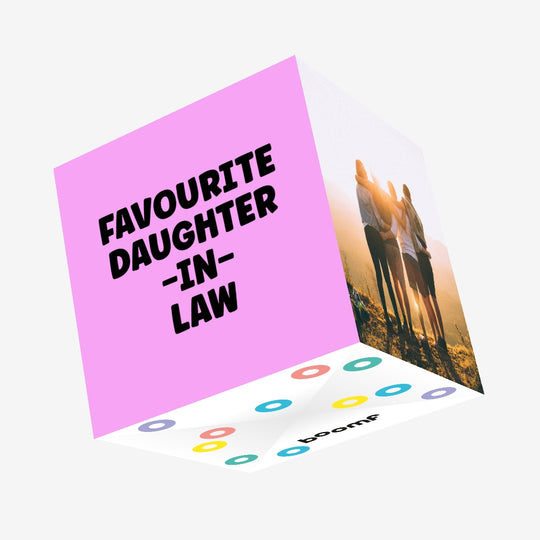 Favourite Daughter-in-Law Lilac Birthday Confetti-exploding Greetings Card