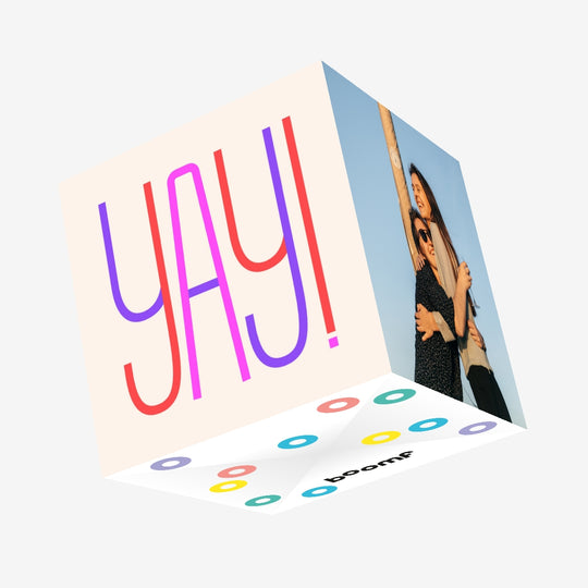 Yay Fine Lines Celebration Confetti-exploding Greetings Card