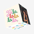 Fa La La La La Christmas Confetti-exploding Greetings Card