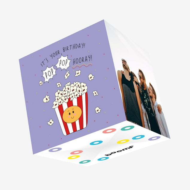 Pop Pop Hooray Birthday Confetti-exploding Greetings Card