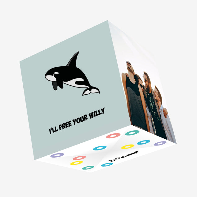I'll Free Your Willy Funny Naughty Confetti-exploding Greetings Card