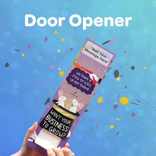 Door Opener Cannon Confetti Shooter Card