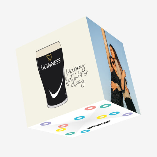 Guinness Style Confetti-exploding Greetings Card