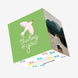 Thinking Of You Bird Green Confetti-exploding Greetings Card
