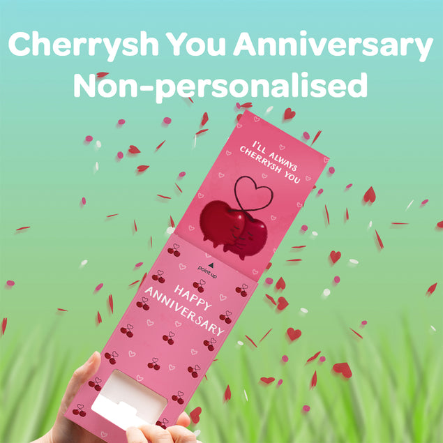 Cherrysh You Non-personalised Anniversary Cannon Confetti Shooter Card