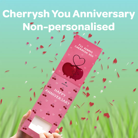 Cherrysh You Non-personalised Anniversary Cannon Confetti Shooter Card