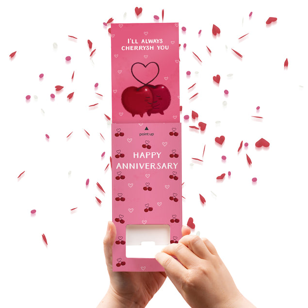 Cherrysh You Non-personalised Anniversary Cannon Confetti Shooter Card