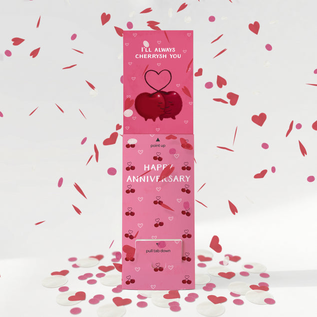 Cherrysh You Non-personalised Anniversary Cannon Confetti Shooter Card