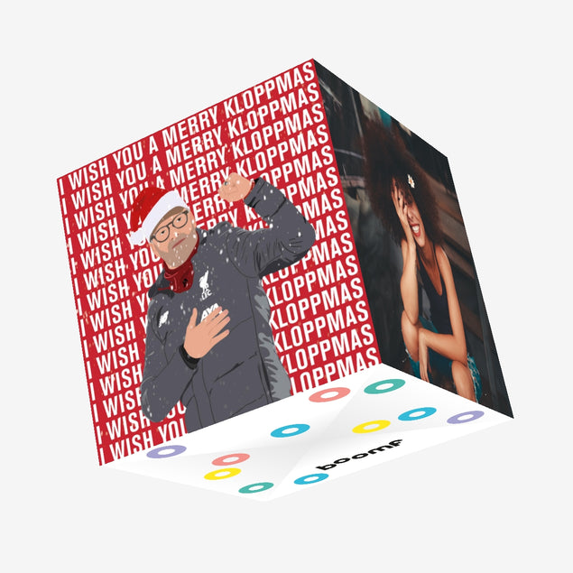 Merry Klopmas Christmas Confetti-exploding Greetings Card