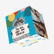 You Are Trash Racoon Birthday Confetti-exploding Greetings Card