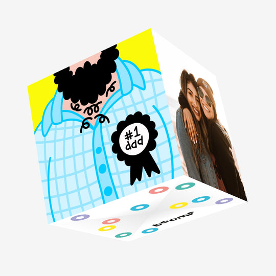 Number One Father's Day 2 Confetti-exploding Greetings Card