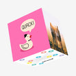 Quack Pink Duck Confetti-exploding Greetings Card