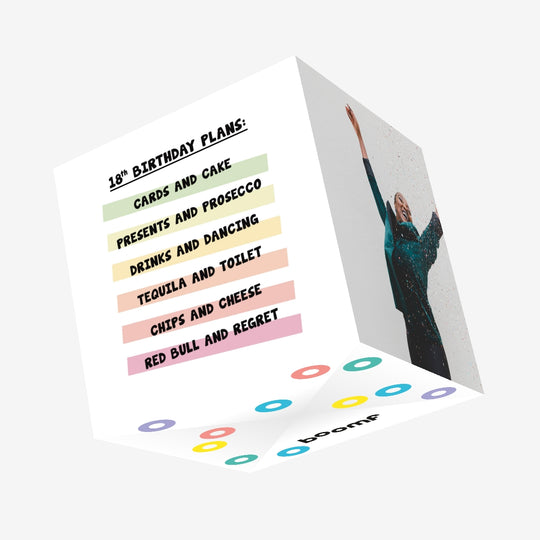 18th Birthday Plans Confetti-exploding Greetings Card