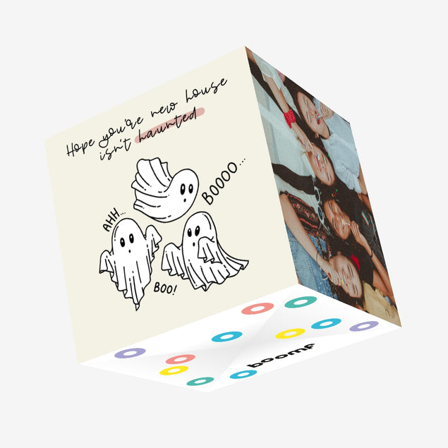 Ghosts New Home Confetti-exploding Greetings Card